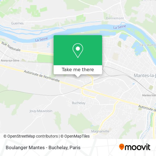 Boulanger Mantes - Buchelay map