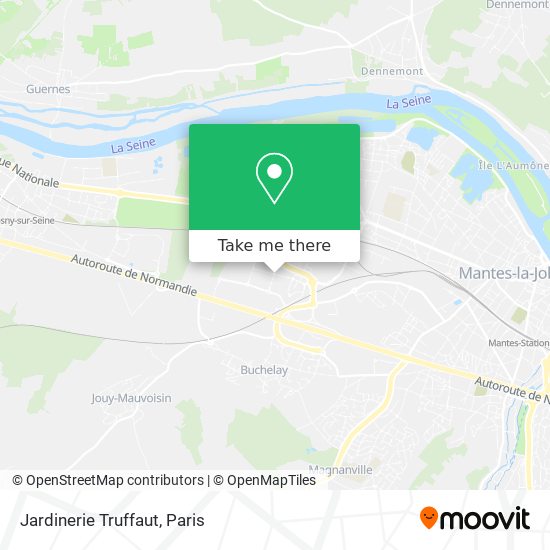 Mapa Jardinerie Truffaut