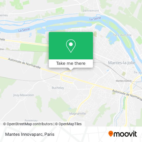 Mantes Innovaparc map