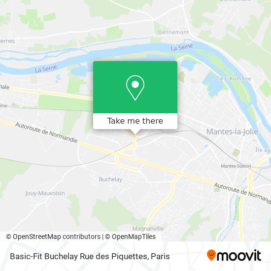 Mapa Basic-Fit Buchelay Rue des Piquettes