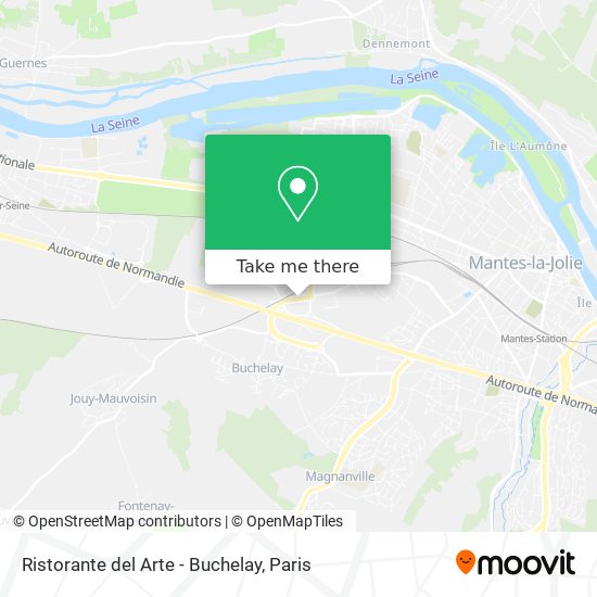 Mapa Ristorante del Arte - Buchelay