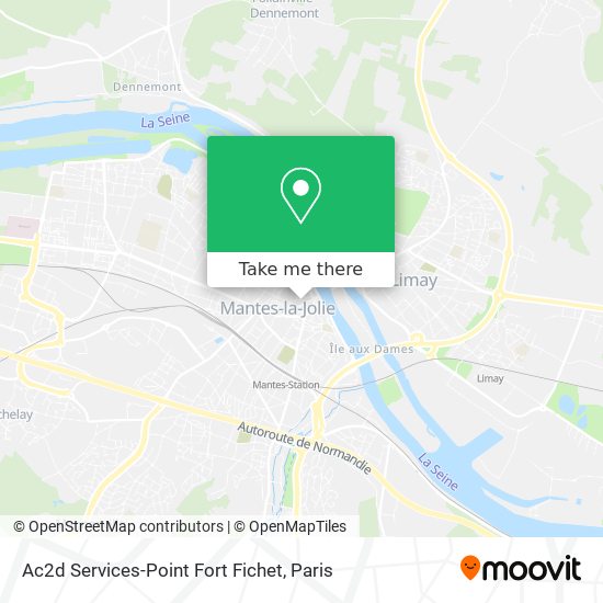 Mapa Ac2d Services-Point Fort Fichet