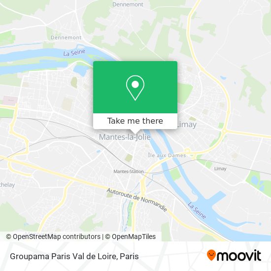 Groupama Paris Val de Loire map