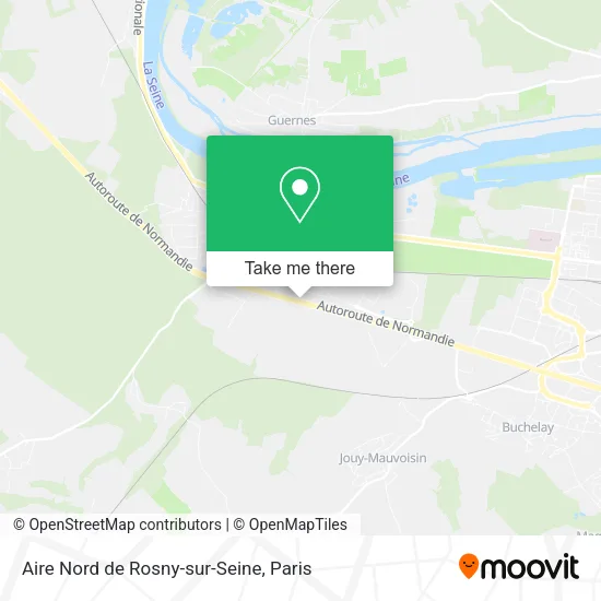 Aire Nord de Rosny-sur-Seine map