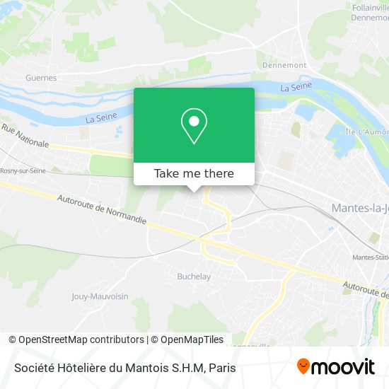 Mapa Société Hôtelière du Mantois S.H.M