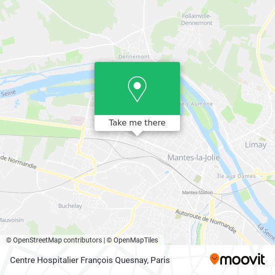 Mapa Centre Hospitalier François Quesnay