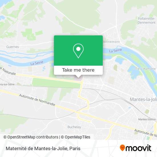 Mapa Maternité de Mantes-la-Jolie