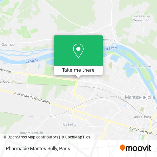 Mapa Pharmacie Mantes Sully
