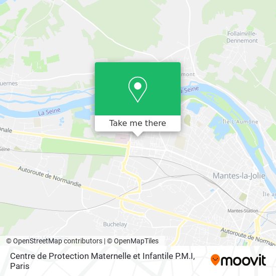 Mapa Centre de Protection Maternelle et Infantile P.M.I