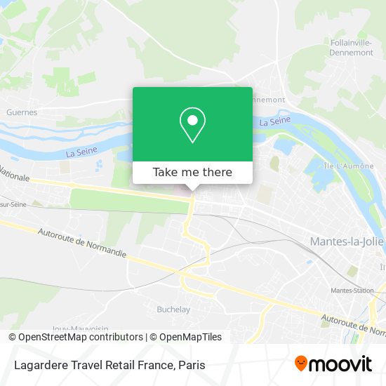 Mapa Lagardere Travel Retail France