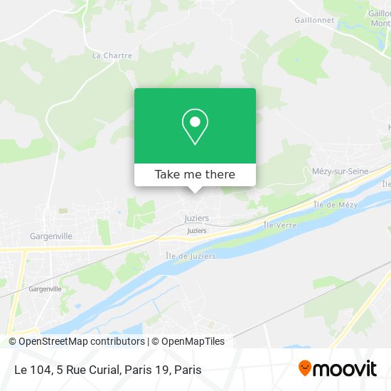 Le 104, 5 Rue Curial, Paris 19 map