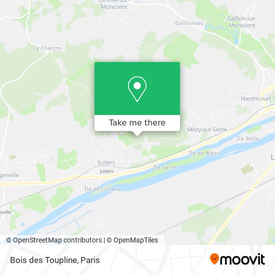 Bois des Toupline map