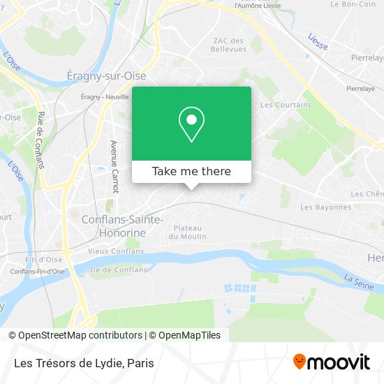 Les Trésors de Lydie map