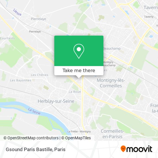 Gsound Paris Bastille map