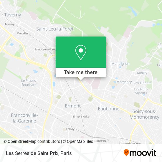 Mapa Les Serres de Saint Prix