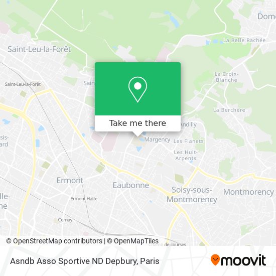 Asndb Asso Sportive ND Depbury map