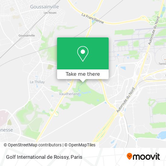 Mapa Golf International de Roissy