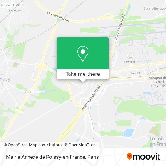 Mapa Mairie Annexe de Roissy-en-France