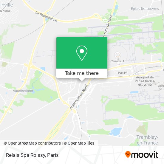 Relais Spa Roissy map