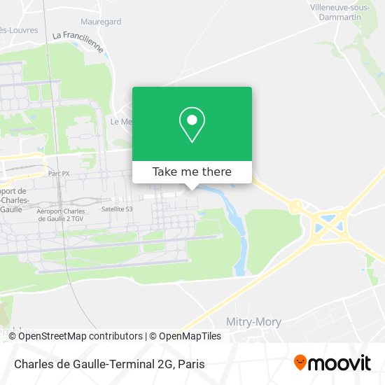 Charles de Gaulle-Terminal 2G map