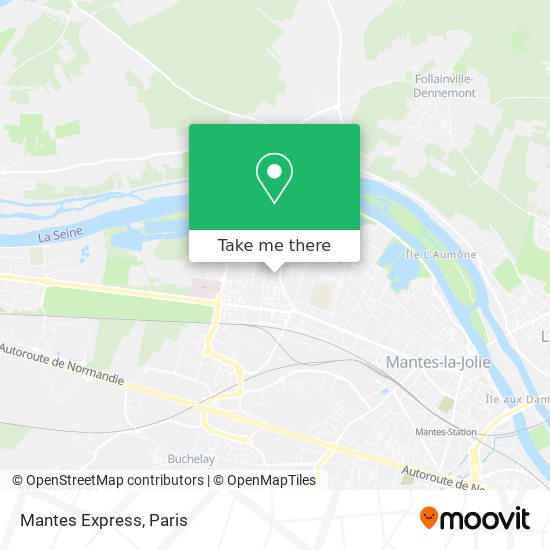 Mantes Express map