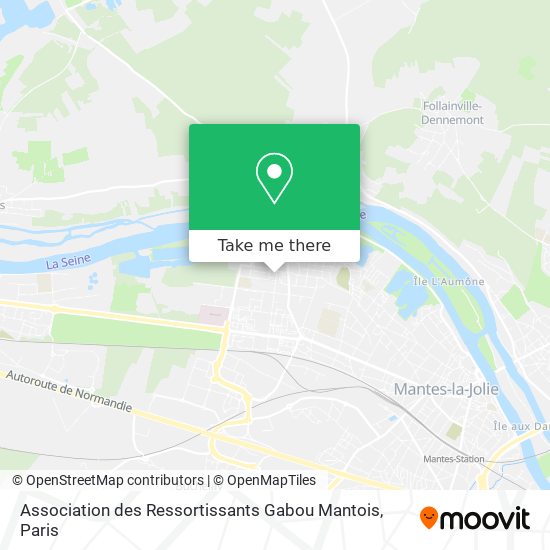 Mapa Association des Ressortissants Gabou Mantois