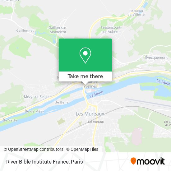 River Bible Institute France map