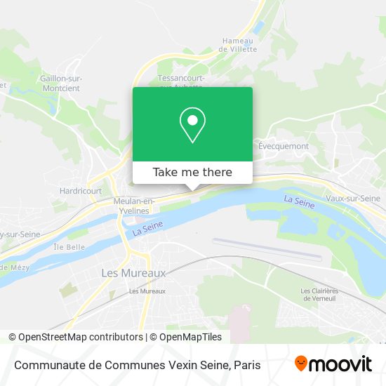 Mapa Communaute de Communes Vexin Seine