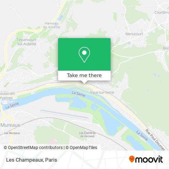 Mapa Les Champeaux