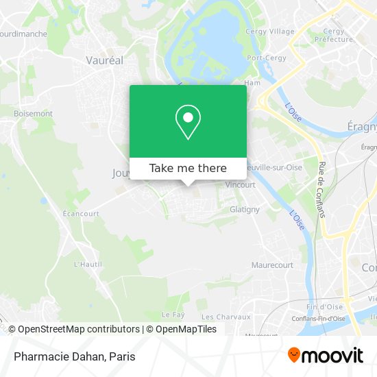 Mapa Pharmacie Dahan