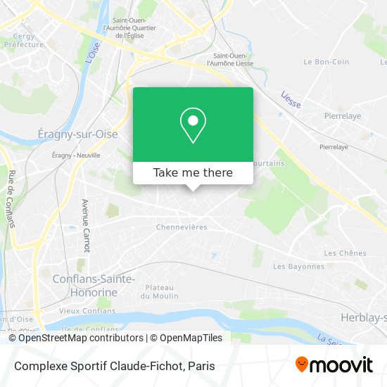 Complexe Sportif Claude-Fichot map