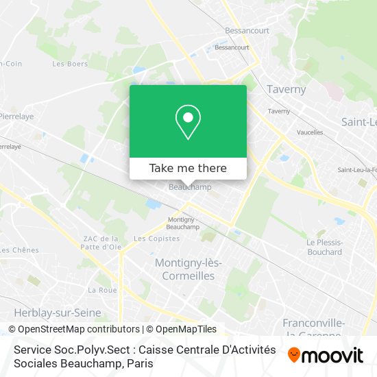 Service Soc.Polyv.Sect : Caisse Centrale D'Activités Sociales Beauchamp map