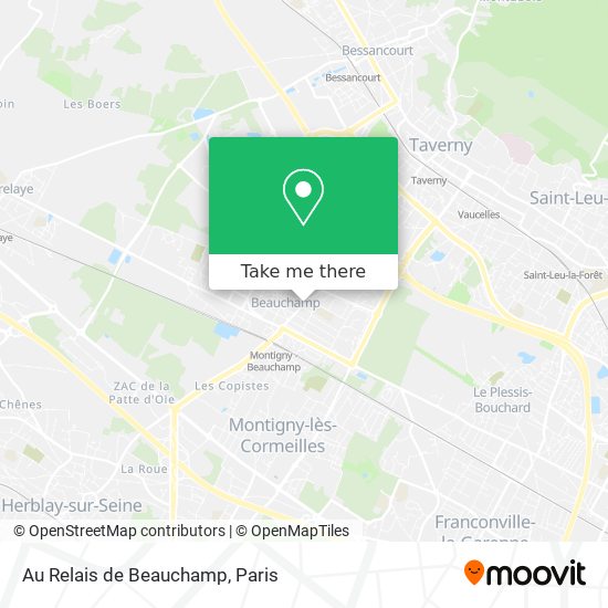 Mapa Au Relais de Beauchamp