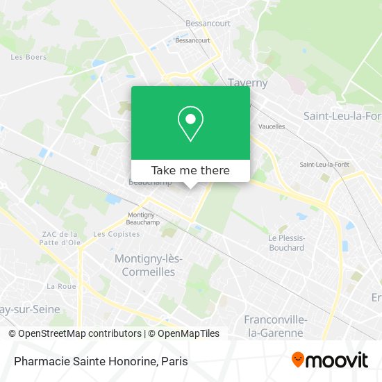 Mapa Pharmacie Sainte Honorine