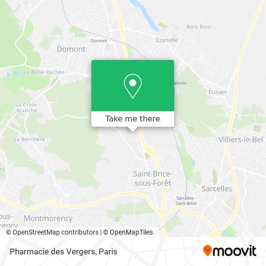 Mapa Pharmacie des Vergers