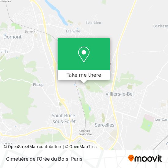 Mapa Cimetière de l'Orée du Bois