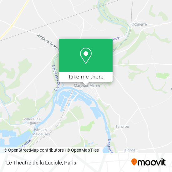 Mapa Le Theatre de la Luciole