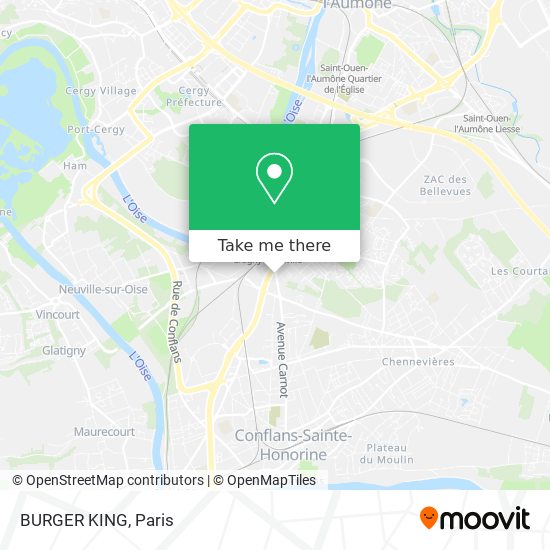 BURGER KING map