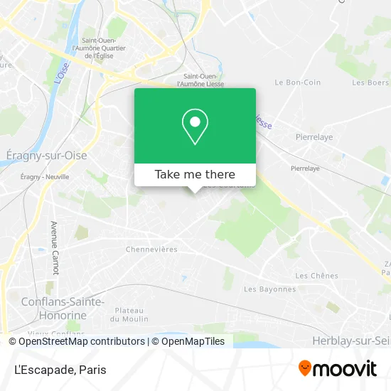 L'Escapade map
