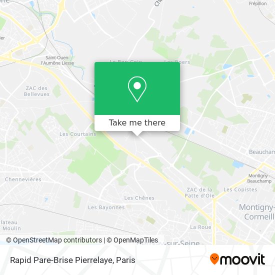 Rapid Pare-Brise Pierrelaye map