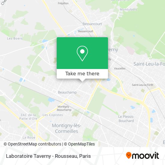 Mapa Laboratoire Taverny - Rousseau