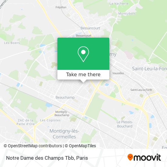 Mapa Notre Dame des Champs Tbb