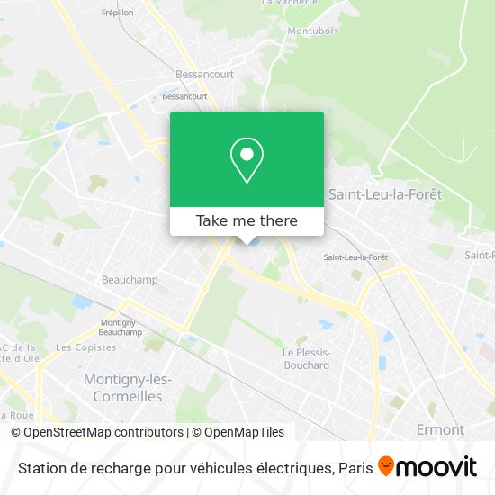 Station de recharge pour véhicules électriques map