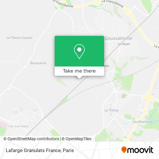 Lafarge Granulats France map