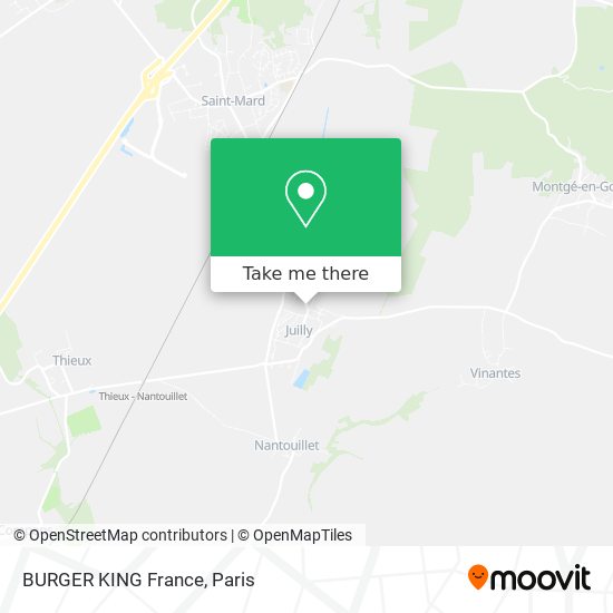 Mapa BURGER KING France