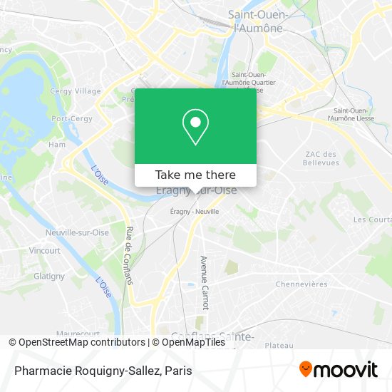 Mapa Pharmacie Roquigny-Sallez
