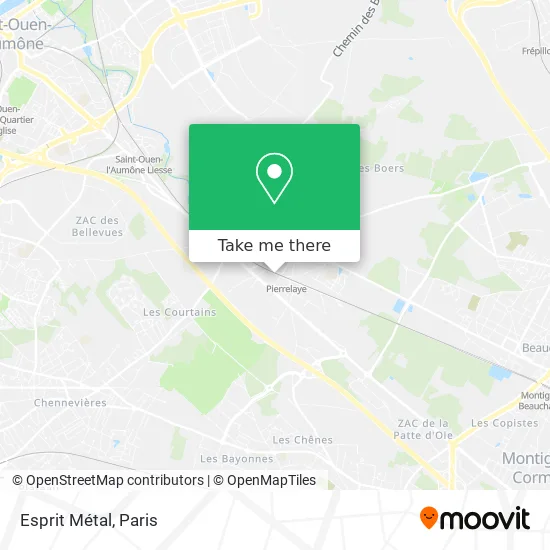Esprit Métal map