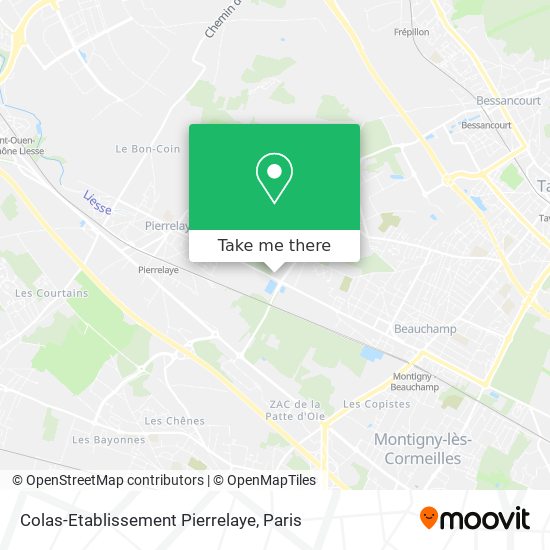 Colas-Etablissement Pierrelaye map