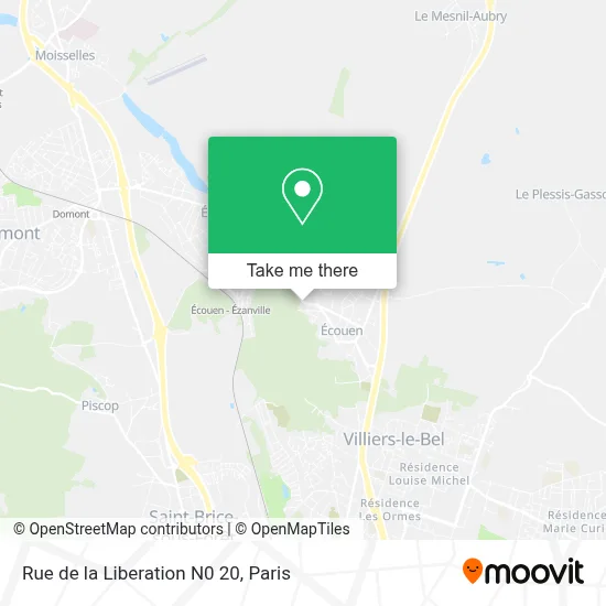 Rue de la Liberation N0 20 map