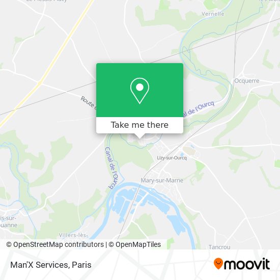 Man'X Services map